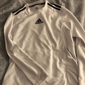 Adidas Climalite Long Sleeve ( White)